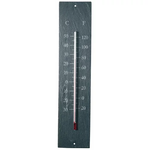 Ego Dekor Stenski zunanji termometer iz skrilavca Plain, 45 x 10 cm