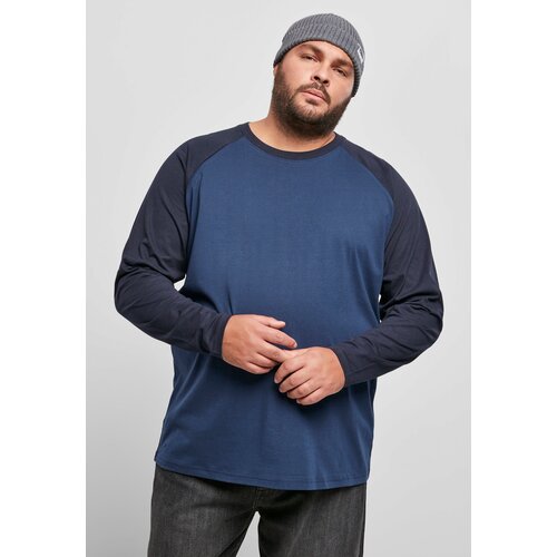Urban Classics Raglan Contrast LS dark blue/midnightnavy Slike