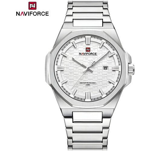 Sat NAVIFORCE ST-38653 - Srebrna / Bijela KP38653 Cijene