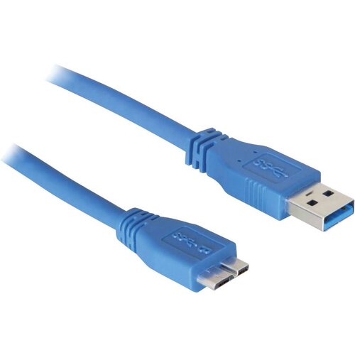 Delock USB kabel USB 3.2 gen. 1 (USB 3.0) USB-A vtič\, USB-mikro-B 3.0 vtič 5.00 m modra pozlačeni konektorji\, UL-certificirano 83502, (20416159) Cene