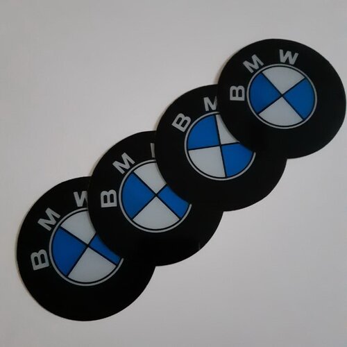  STIKERI ZA RATKAPE BMW FI76mm SET 4 KOMADA Slike