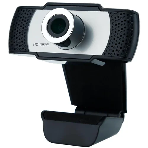 Cadorabo Spletna kamera 1080p v črni barvi - z mikrofona USB 2.0 spletna kamera z vrtečim se posnetek za video klice, spletne konference, prenos v živo, igranje - igranje namizja za prenosni, (20622109)