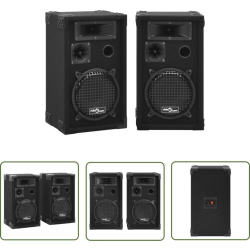 The Living Store Profesionalni pasivni odrski zvočniki 2 kosa 800 W črne barve - Pasivni Hifi Odrski Zvočnik, (21738498) Cene