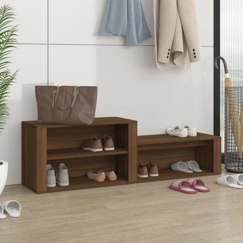 VidaXL Ormarić za cipele smeđi hrast 150x35x45 cm konstruirano drvo Slike