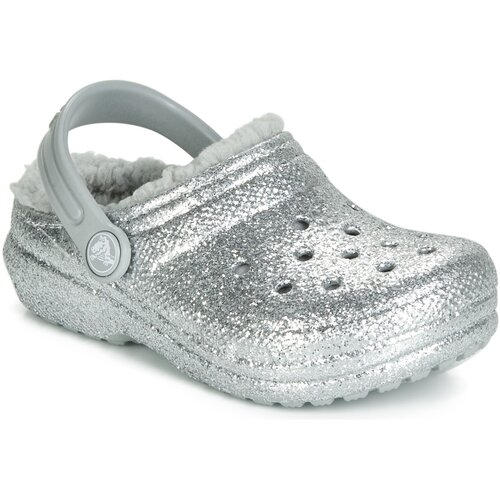Crocs Cokli CLASSIC GLITTER LINED CLOG K Srebrna Cene