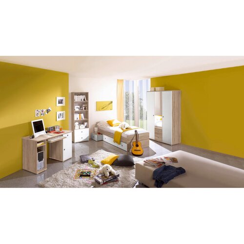 CARRYHOME REGAL 60/190/33 cm bela, hrast sonoma Slike