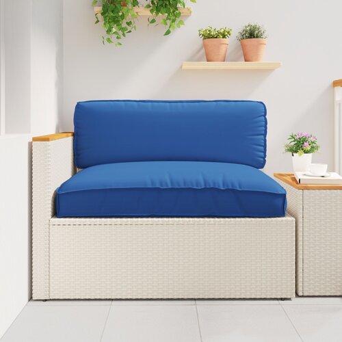 VidaXL blazina za palete za sedež Kraljevo modra 120x80x12 cm Oxford tkanina Slike