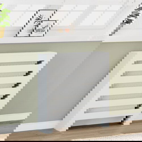 vidaXL Pokrov za radijator bijeli 78 x 20 x 82 cm konstruirano drvo Cijene