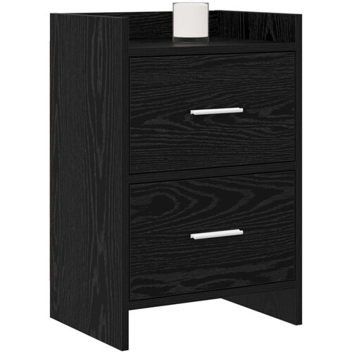  Noćni ormarići 2 pcs Crni hrast 40 x 30 x 60 cm Slike