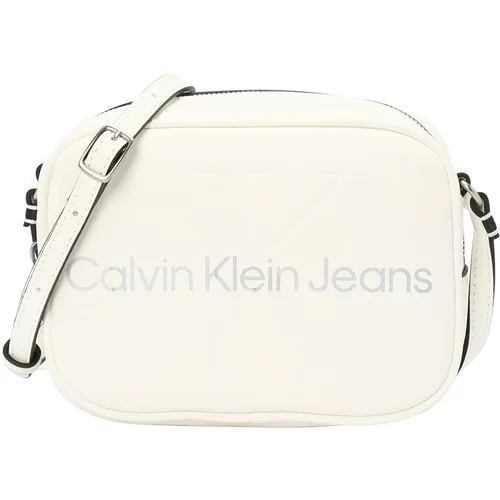 Calvin Klein Jeans Torba za čez ramo siva / črna / naravno bela