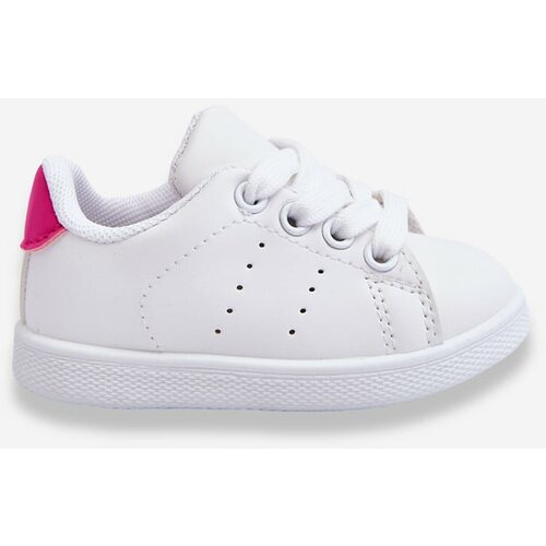 Kesi Kids Sports Shoes White and Pink Miles Slike