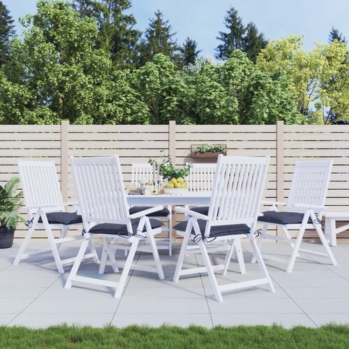  Jastuci za stolice 6 kom modri 40x40x7 cm tkanina Oxford Cijene