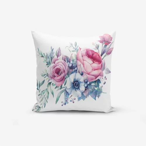 Minimalist Cushion Covers Prevleka za vzglavnik iz mešanice bombaža Liandnse Special Design Flower, 45 x 45 cm