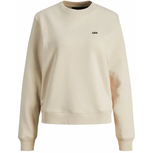 JJXX Sweater majica 'Abbie' bež / crna