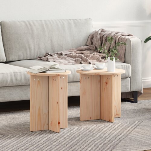 vidaXL 2 pcs 41.5 x 41.5 x 41 cm Čvrsta borova drva Cene