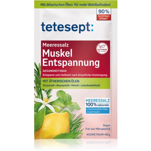 TETESEPT Zdravilna kopel s morsko soljo "Sproščanje mišic" - 80 g Cene