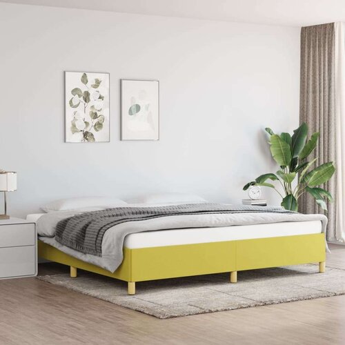  Posteljni okvir zelena 200x200 cm blago, (20723688) Slike