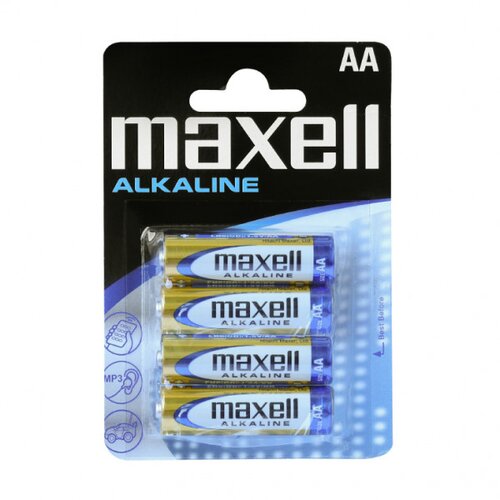Maxell Battery alkaline LR6 4 pieces Slike