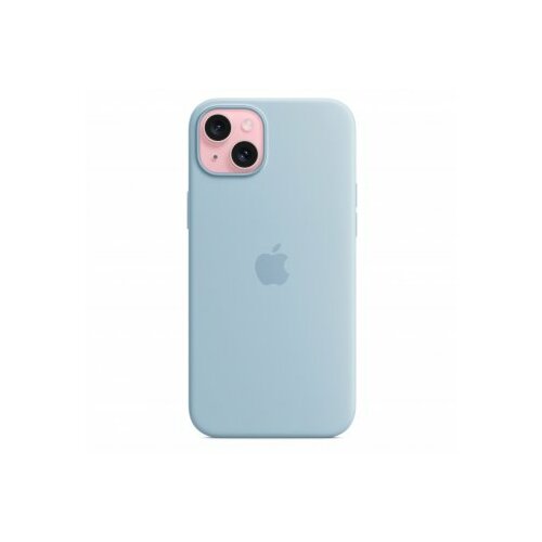 Apple iphone 15 plus silicone case with magsafe - light blue Slike