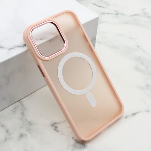 Maska silky magsafe za iphone 14 pro max (6.7) pink Slike