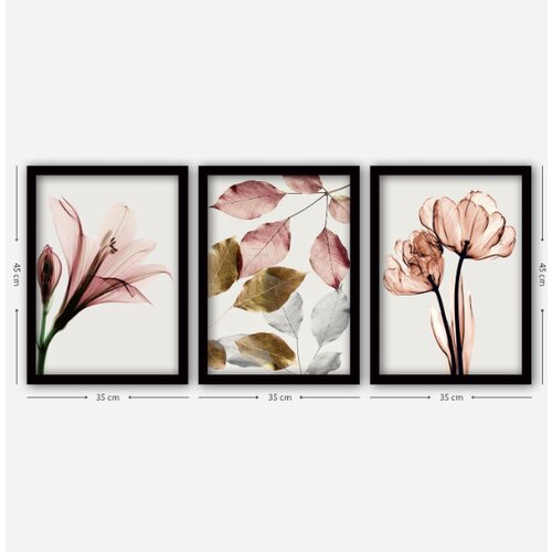  Komplet plakatov v okvirju 3 kos 35x45 cm - Wallity Cene