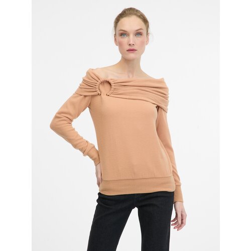 Orsay Light brown women&amp;#039;s long-sleeved T-shirt - Women&amp;#039;s Slike