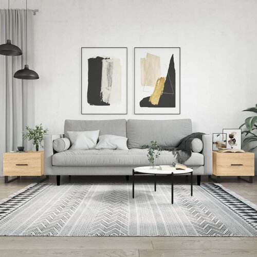 vidaXL Klubske mizice 2 kosa sonoma hrast 50x50x40 cm inženirski les Cene