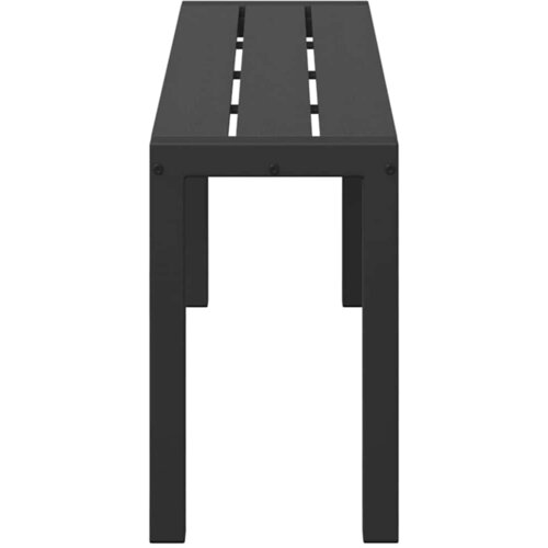  Vrtna klupa Crna 100 x 28 x 45cm Čelik Slike