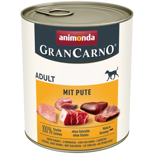 Animonda Varčno pakiranje GranCarno Original Adult 12 x 800 g - S puranom