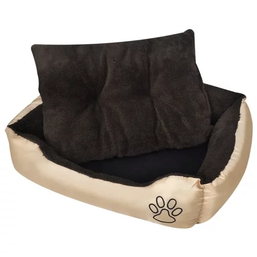  Topla pasja postelja s podloženo blazino M