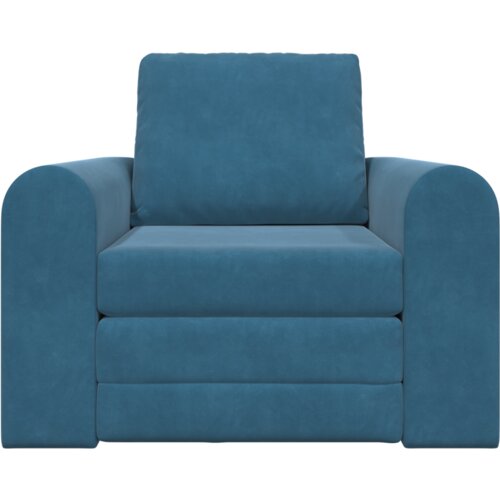 VidaXL Sofa Krevet na Podu 2-u-1 Plava 98x71x83 cm Bar&amp;scaron;unasti Slike