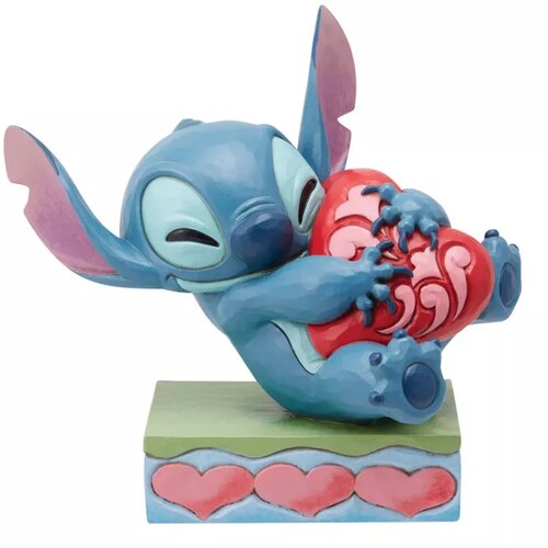 Jim Shore Heart Struck (Stitch Hugging Heart Figurine) Slike