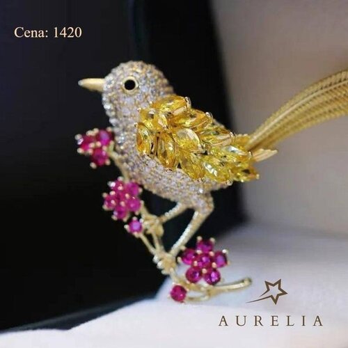 Aurelia broš ptičica Cene