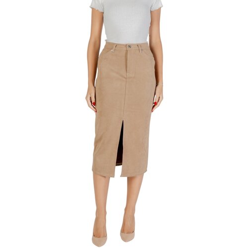 Only ONLSTINA LIFE MW FAUX SUEDE SKIRT CC PNT 15351259 Bež Slike
