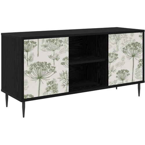  ormar GOTHA 102 x 33 x 51 cm Crni hrast Konstruirano drvo Cene