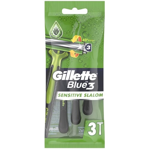 Gillette blue 3 sensitive slalom muški brijač, 3kom Slike