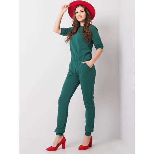 BASIC Feel Good Jumpsuit-RV-KO-6261.19X-dark green Cene