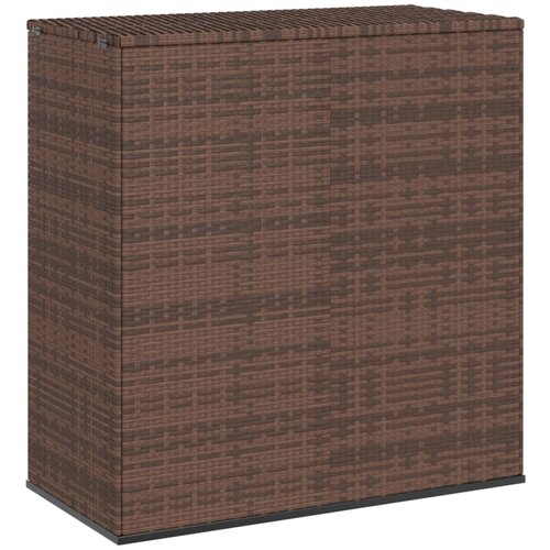 vidaXL Vrtna škatla za blazine PE ratan 100x49x103,5 cm rjava, (20709597) Cene