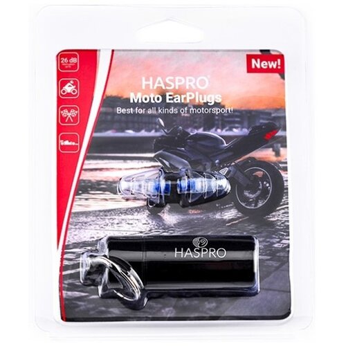 Haspro Čepići za u&amp;scaron;i za motoriste &amp;ndash; prozirni, silikonski Moto (1 par) Slike
