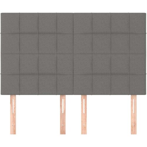  Uzglavlja 4 kom tamnosivi 72 x 5 x 78/88 cm od tkanine Slike