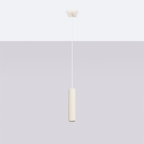 Sollux Lighting Sollux SL.1592 - Luster na sajli KARBON 1xGU10/10W/230V krem Slike
