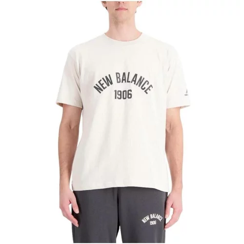 New Balance Majice s kratkimi rokavi - Bež