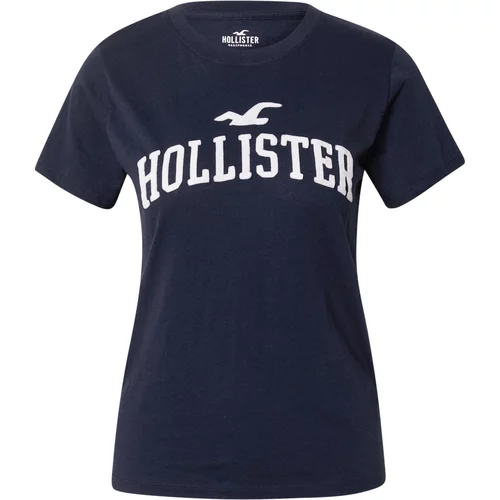 Hollister Majica mornarsko plava / bijela
