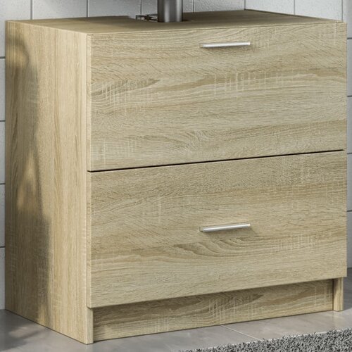 vidaXL Omarica za umivalnik sonoma hrast 59x37x59 cm inženirski les Cene