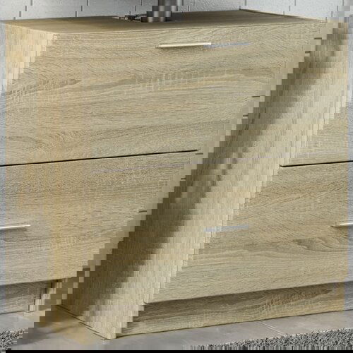 VidaXL Ormarić za umivaonik boja hrasta 59x37x59 cm konstruirano drvo Slike