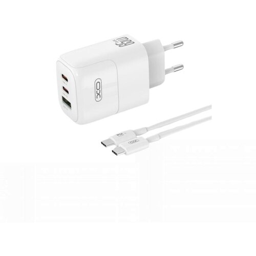 XO Kucni punjac L139 USB-A+ USB-C 65W fast + kabal Type-C Slike