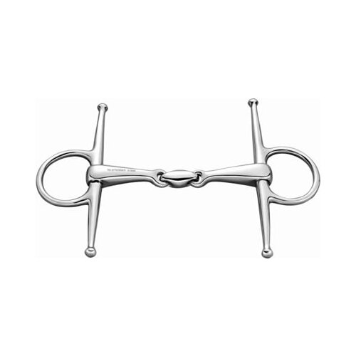 Sprenger Full Cheek Double Jointed 115 mm, brzda za ponije/islandske konje, 14 mm Cene