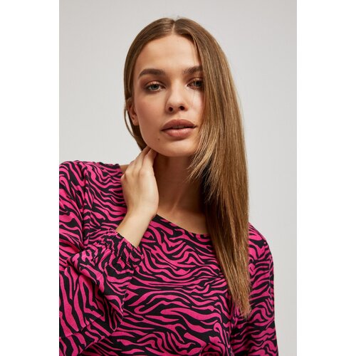 Marisse Patterned Fuchsia Shirt Slike