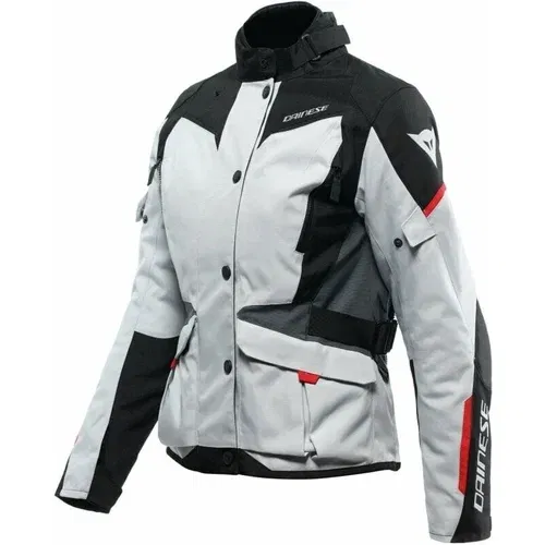 Dainese Tempest 3 D-Dry® Lady Glacier Gray/Black/Lava Red 44 Tekstilna jakna