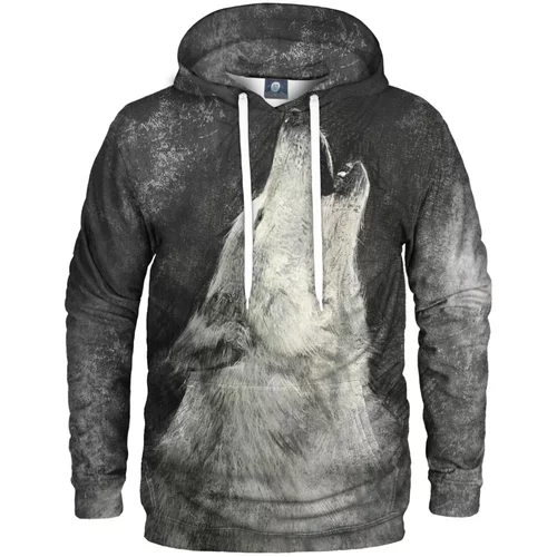 Aloha From Deer Unisex's White Wolf Hoodie H-K AFD200